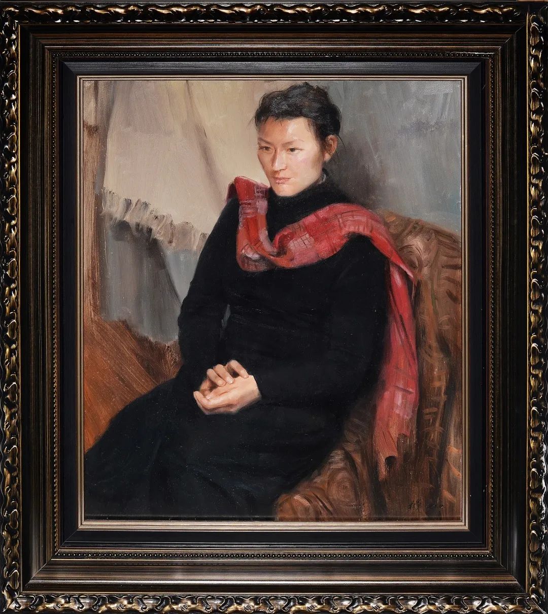 冷軍油畫《人物》198萬(wàn)元成交/2023拍賣會(huì)