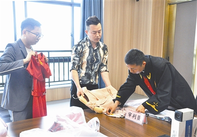 審理一案 教育一片  婚紗小鎮(zhèn)下架侵權(quán)服飾