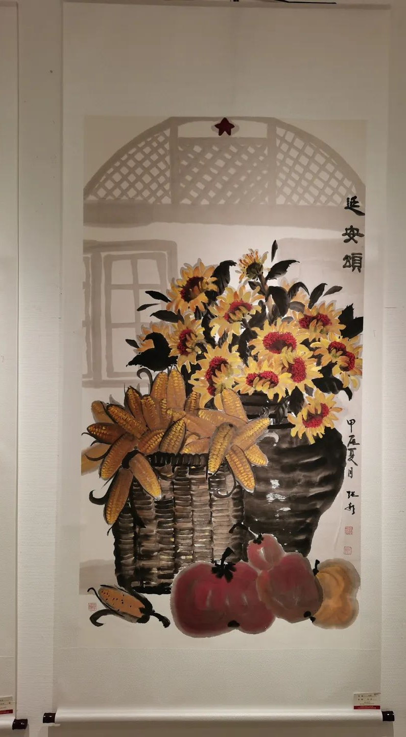 中南民大美術館“不朽的豐碑”書畫展部分作品