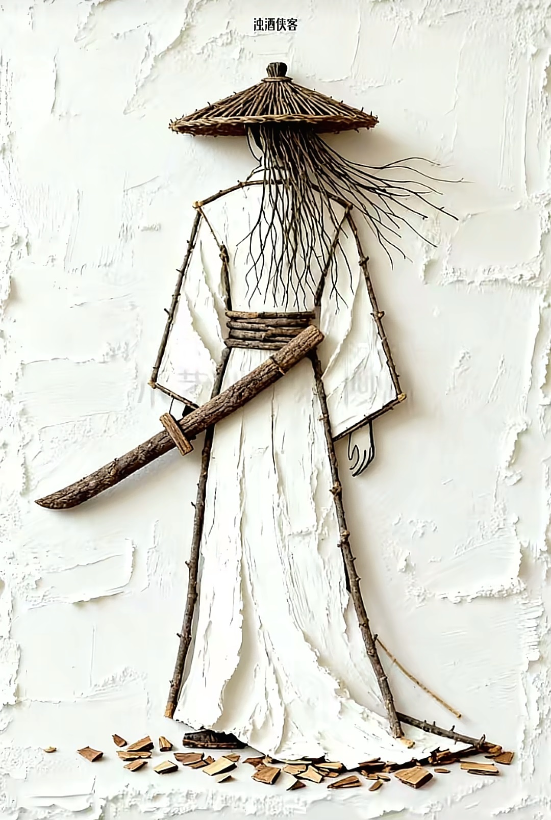 樹枝畫藝術(shù)欣賞