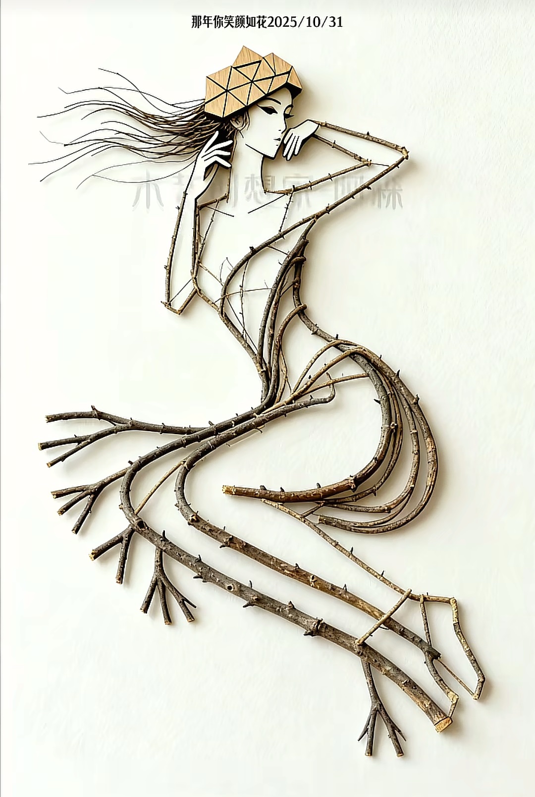 樹枝畫藝術(shù)欣賞