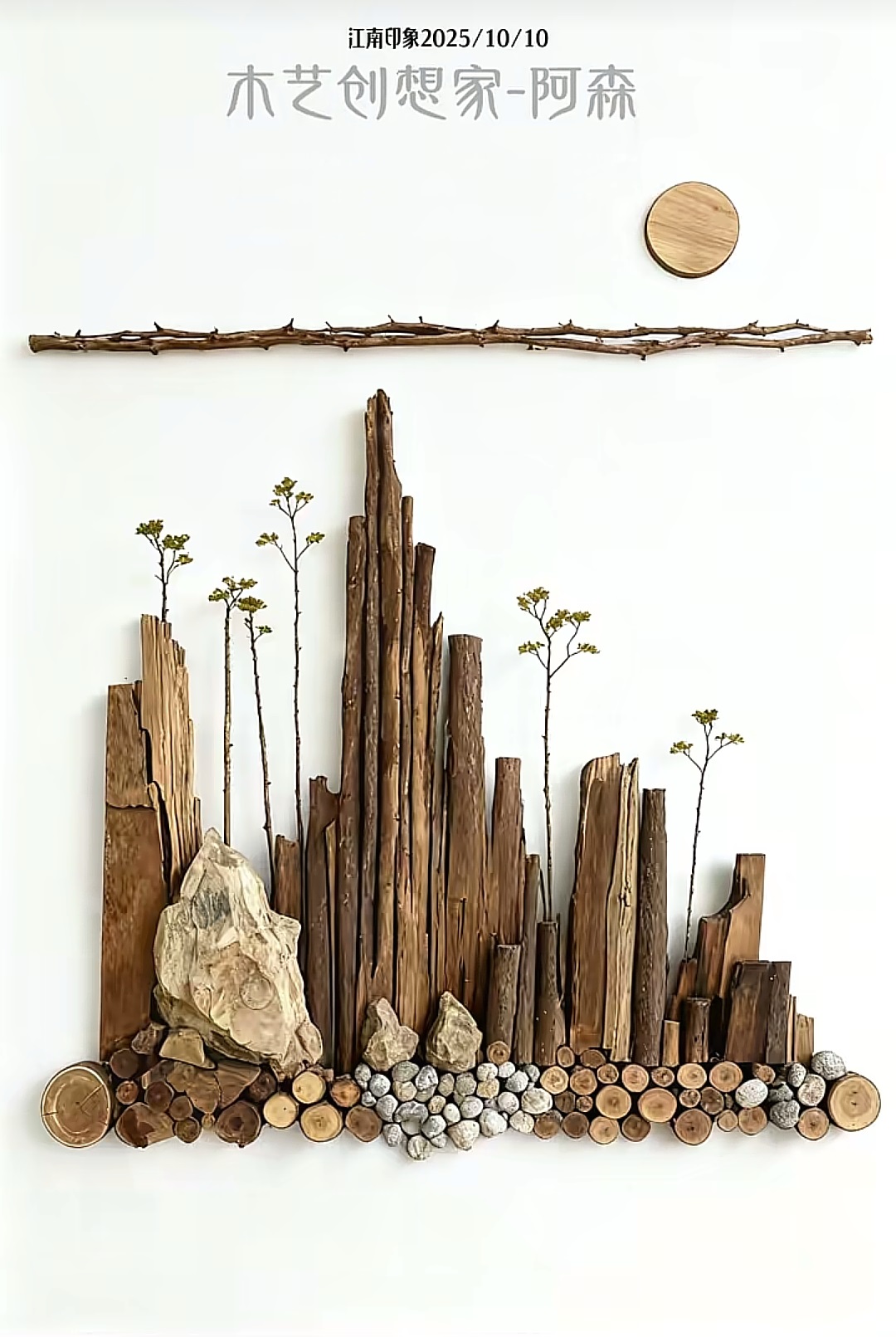 樹枝畫藝術(shù)欣賞